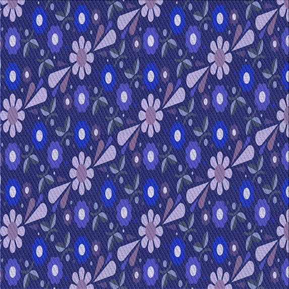 Ahgly Company Machine Washable Indoor Square Transitional Medium Slate Blue Area Rugs, 8' Square