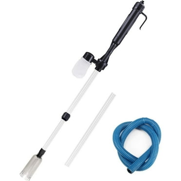 Electric Aquarium Gravel Cleaner, Battery Vacuum Cleaner Water Filter Washer Siphon for Fish Tank with 3 Pcs Filter Bags (Cleaner)
