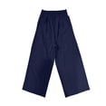 thumbnail image 4 of JCCXIN Toddler Baby Girls Wide Leg Pants Baggy Straight Leg Casual Pants With Pockets Breathable Summer Casual Daily Wear Lovely Holiday Bottoms,Navy,7-8 Years, 4 of 5