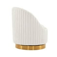 thumbnail image 6 of Manhattan Comfort Leela Solid Wood Frame Swivel Accent Chair in Cream (Set of 2), 6 of 7
