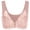 Pink, variant on VISALY front closure bra, Women's Comfortable Seamless Bra Front Clasp Bra Closure Sports Breathable, Bra Front Closure Sports Bra Zip Front Sports Bras Strapless Bra Front Closure, Khaki,XXL