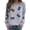 Light Gray, variant on Arlun Halloween Boo Sweatshirts for Women Ghost Sequin Printed Crew Neck Hoodless Pullover Tops Funny Spooky Season Long Sleeve Shirt Casual Sparkle Graphic Fall Top White XL