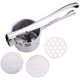 thumbnail image 1 of Surplex Kartoffelpresse aus Edelstahl, Spätzlepresse Kartoffelstampfer Set für Kartoffelpüree, Obstsäfte, Gemüsebrei, mit 3 Lochscheiben (Fein/Mittel/Grob), Spülmaschinenfest, Länge 27cm Vhermosa WL-00192, 1 of 6