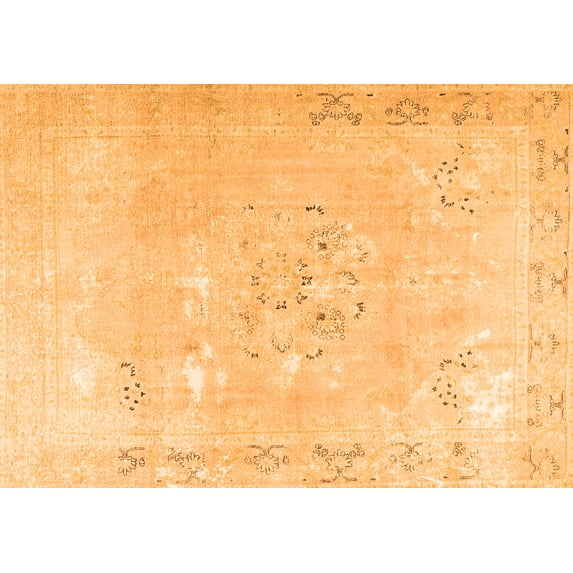 Ahgly Company Indoor Rectangle Persian Orange Traditional Area Rugs, 6' x 9'