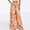 Orange, variant on Morttic Women's Floral Print High Waist Wide-Leg Pants with Smocked Waist – Summer Casual Party Boho Trousers Orange,S