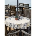 thumbnail image 2 of Outdoor Tablecloths with Umbrella Hole & Zipper, Blue Grey Eucalyptus Round Tablecloth 54 Inch, Farmhouse Weeping Leaves on Linen Waterproof Table Cloth, Patio/Pool/Picnic Table Covers, 2 of 8