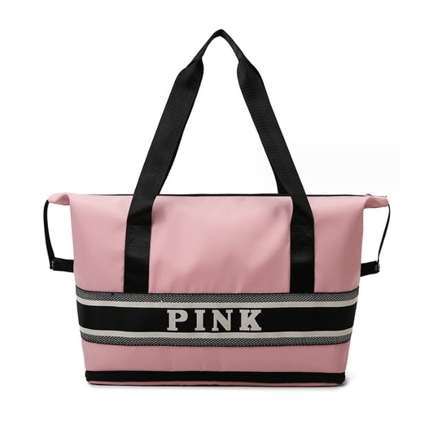 Bolsa de viaje,Bolsa de fin de semana,Bolsa de mano de lona impermeable para gimnasio,Bolsas de viaje para llevar durante la noche para mujeres con bolsillo húmedo en la funda del carrito,Bolsas de