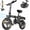 Black-Pro, variant on INSDRGN Folding Electric Bike for Adults Teens, 650W Peak Motor, 10.4AH 48V Battery 14" Electric Bicycles, 28 Miles Range, Mini Ebike for City Commuter, UL2849, Blue