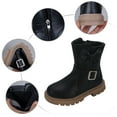 thumbnail image 2 of Akiihool Girls Boots Baby Boy Girl High Top Shoes Winter Riding Boots (Black,13.5), 2 of 5