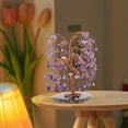 thumbnail image 6 of Xecvkr Crushed Crystal Fortune Tree Home Office Desk Willow Bonsai Wealth Decor Multicolor Handcrafted Polished Stone 8.27in 1pc, 6 of 6