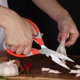 thumbnail image 1 of Tijeras de Cocina, Tijeras de Cocina, Hoja Afilada Antideslizante, Tijeras Profesionales para Barbacoa, Tijeras para Cortar Carne para Fideos de Fruta Naranja Soledad Tijeras de cocina, 1 of 10