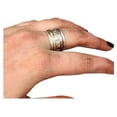thumbnail image 2 of NEW Spinner Band, Meditation Ring, 925 Sterling Silver Ring, Spinning Thumb Ring, Three Tone Ring, Fidget Ring, Handmade Jewelry, Christmas Oxidized, Brass Copper Band, Anxiety Ring, Mans Band Gifts, 2 of 7