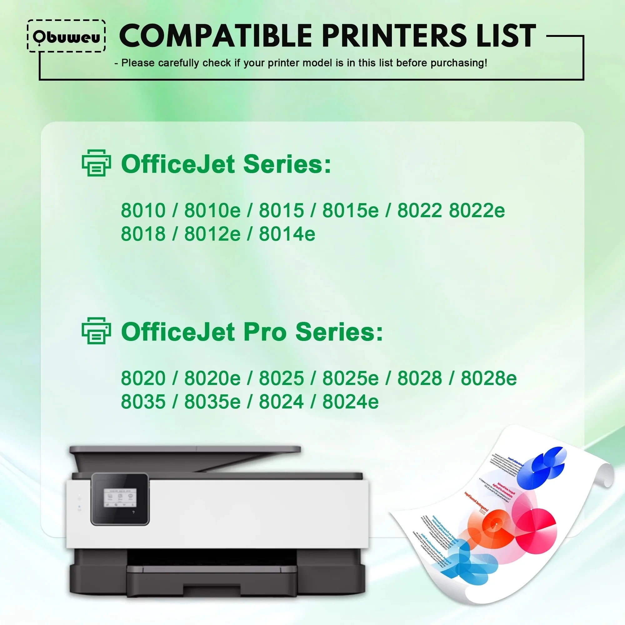 910XL Ink Cartridges 1-Pack Black Compatible for HP910 Ink Cartridge for OfficeJet 8010e 8012e Office Jet Pro 8020 8025 Printers