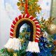 thumbnail image 5 of 2024 Nuevo colgante navideño de arcoíris con purpurina tejida, borlas bohemias, tapiz de macramé, adorno colgante de pared, decoración navideña para habitación de niños, 5 of 5