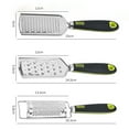 thumbnail image 6 of Yesbay Cheese Grater Ergonomic Long Handle Stainless Steel Tasty Julienne Vegetable Slicer for Restaurant, 6 of 7