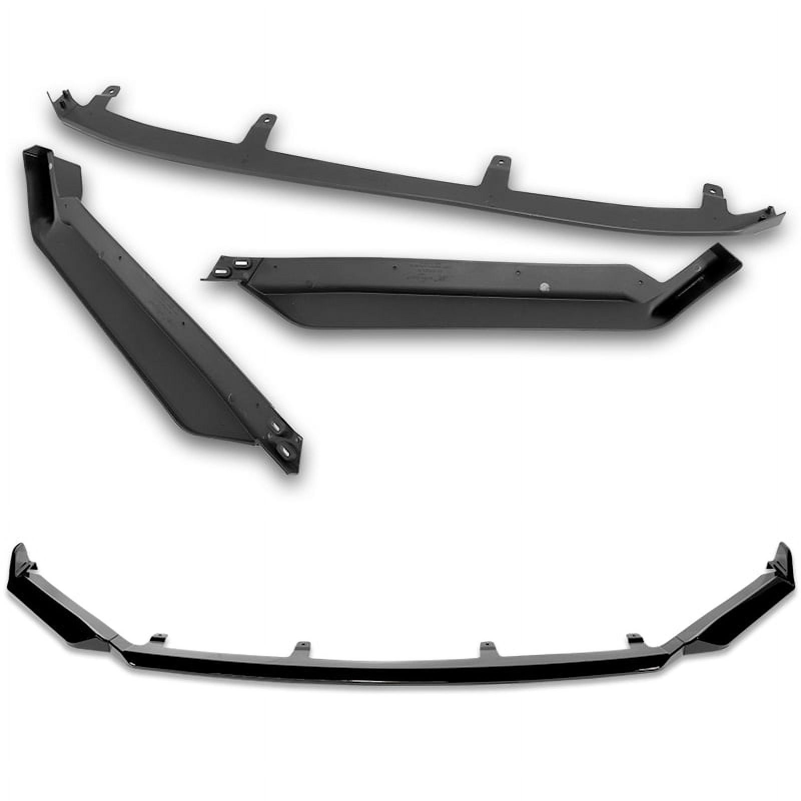Stay Tuned Performance Front Bumper Lip 3pcs For 2021-2025 Lexus IS300 IS350 Base V-Style Painted Black