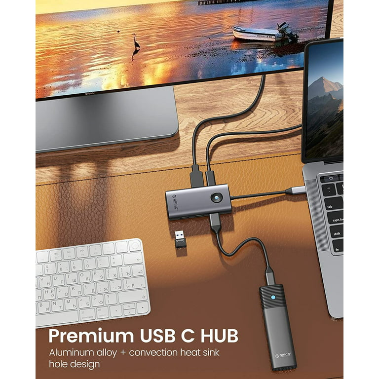 USB-C Dock, Dual Monitor, DVI, HDMI, VGA, Gigabit Ethernet