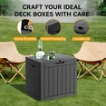 thumbnail image 6 of LHBCraft 31-Gallon Lockable Resin Deck Box, Waterproof Outdoor Storage Box for Patio Cushions & Accessories, 6 of 7