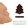 thumbnail image 5 of Tabla para servir o picar de madera en forma de pino navideño. ARTE MARRON Tabla pino, 5 of 5