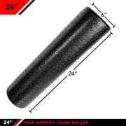 JFIT High Density Foam Roller, Black (New), 24-Inch