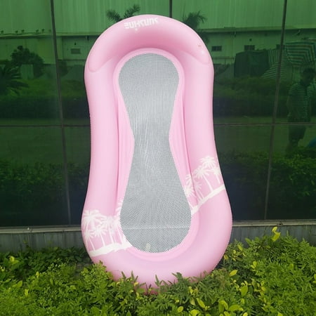 water bed pool chair floating hammock inflatable pvc mesh lounge swimming bottom supplies air