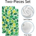 thumbnail image 2 of 2 Pack Premium Hand Towels - Ultra Soft & Highly Absorbent - Abstract Colorful Leaves Absorbent Washcloths for Bathroom Hotel Kitchen 30x15in, 2 of 6