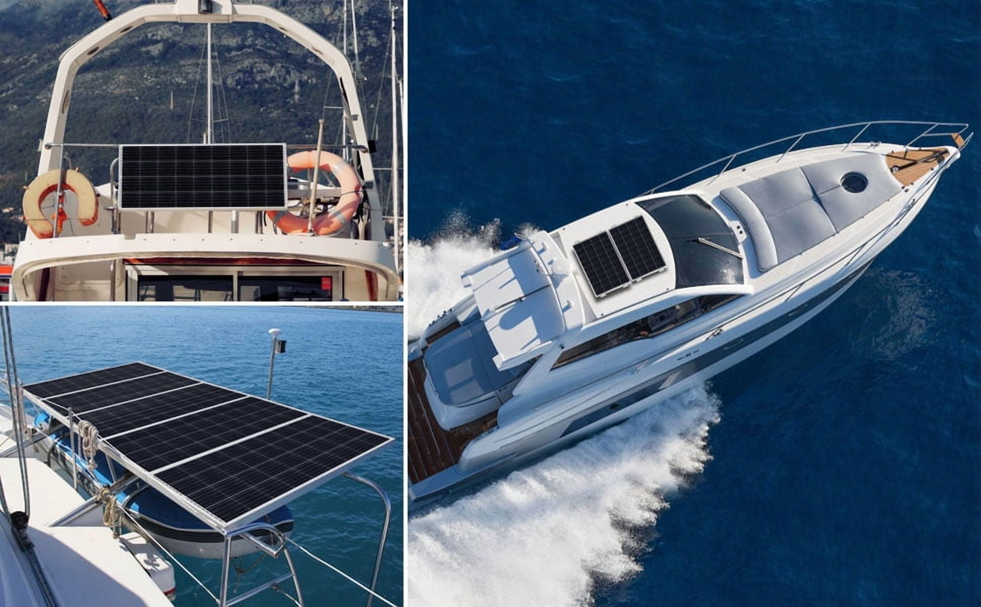 200 Watt 12V High Efficiency Monocrystalline Solar Panel for Camper Marine Off-Grid Solar System