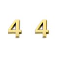 thumbnail image 3 of maskred House Numbers for Outside Simple Style Numerical Signs Sign Exquisite Number Mark Accessories Number Mark Marking Accessory Number 4 2PCS, 3 of 6