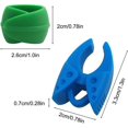 thumbnail image 2 of Abrazadera de carrete de hilo BRI 24 clips Rosa Verde Azul Naranja, 2 of 4