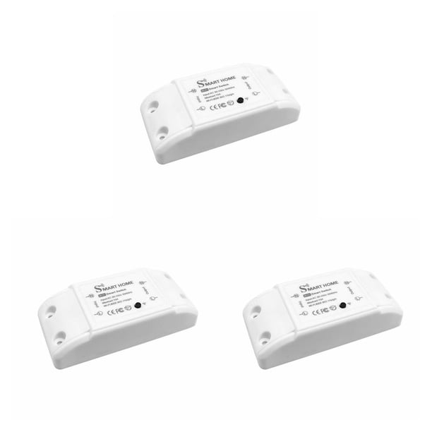 Módulo de Interruptor Inteligente Injueey 2.4Ghz WiFi Control Remoto Portable