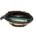 thumbnail image 5 of Lsque Baby Chicks Pattern Leather Rivet Shoulder Bag – Elegant Genuine Leather & Microfiber PU Crossbody with Detachable Adjustable Strap, 5 of 5