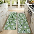 thumbnail image 4 of Kitchen Rugs Sets Of 2,Green Chicken Pattern Anti Fatigue Kitchen Mat Rugs Non Slip Washable,Decorative Kitchen Floor Mats for Kitchen,Sink,Laundry,17"X47", 4 of 5