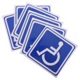 thumbnail image 1 of Disability Stickers 6 Sheets Vehicle Marking Square Design For Drivers Assorted Color Disabled Accessibility Marker, 1 of 5