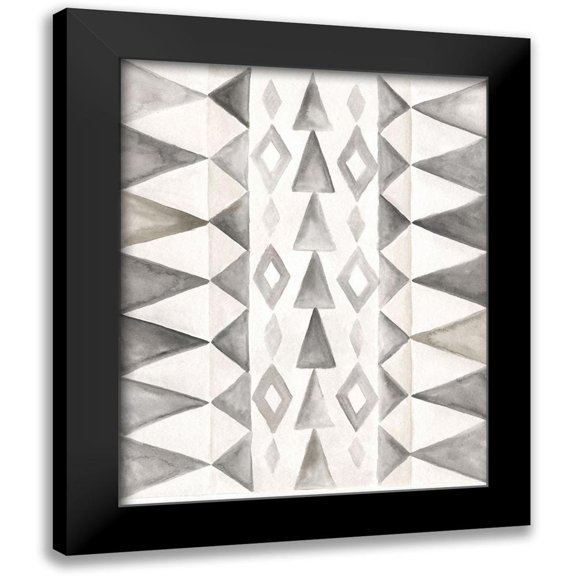 Shamp, Cindy 12x14 Black Modern Framed Museum Art Print Titled - Winter Lodge Bkgnd III