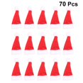 thumbnail image 3 of Mini sombrero de Papá Noel para niños, decoración de piruletas, dulces, paquete de dulces DIY, 50 piezas, rojo y blanco, 3 of 3