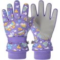 thumbnail image 1 of HAHDAXIA Waterproof Kids Gloves Winter Cold Weather Fleece Lined Thermal Warm Snow Ski Cycling Glove Age1-13 for Boys Girls Kid Boy Toddler Girl Skiing Snowboarding Running Walking, 1 of 7
