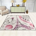 thumbnail image 3 of SKYSONIC Paris Symbols Lightweight Carpet Mats Area Soft Rugs Floor Mat Rug Home Decoration for Kids Room Living Room 63 x 48 inches, 3 of 6