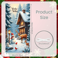 thumbnail image 5 of Winter Scene Welcome Banner Snow Forest Bird Art for Home Decor Holiday Decoration Winter Party, 5 of 9