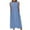 Light Blue, variant on Summer Plus Size Dresses for Womens 2026 Fashion Loose And Comfortable Solid Color Pocket Sleeveless Round Neck Dress