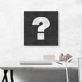 thumbnail image 2 of ARTCANVAS Chalkboard Alphabet Question Mark Symbol Canvas Art Print - Size: 18" x 18" (0.75" Deep), 2 of 9