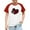 Red, variant on FAWUUDO Valentines Gift for Kids Short Sleeve Raglan Tee Casual Graphic Print T Shirt Boys Girls Romantic Holiday Summer Top Black 9-10 Years