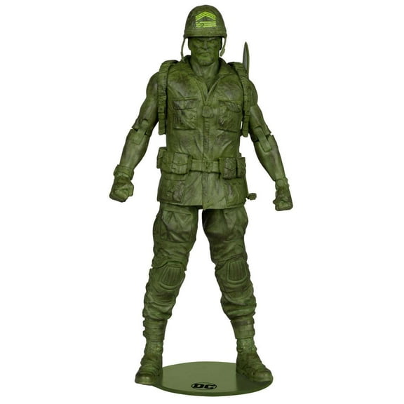 McFarlane Collector Edition Sergeant Rock Action Figure (DC Classic, Platinum Edition)