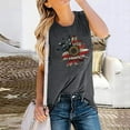 thumbnail image 2 of OAVQHLG3B Summer Tank Top for Women 4th of July Outfits for Women American Flag Sunflower Printed Casual Summer Tank Tops Blouse, 2 of 9