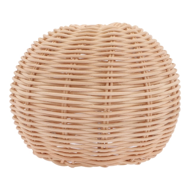 BRIGHTFUFU Japanese Style Lamp Base Decorative Rattan Ivory 1Pack