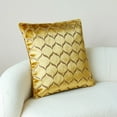 thumbnail image 4 of Throw Pillow Covers Cases Moorish Cut Velvet Design Pillow Cover Elegant Luxurious Gold Large Decorative Cushion Covers 24" x 24", 4 of 4