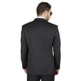 thumbnail image 5 of Slim Fit Men Suit Solid Black 2 Button Notch Lapel Flat Front Pants by Azar (54 Regular 48 Pants), 5 of 5
