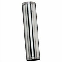 Plumb Pak Tube, Threaded on Both Ends - Chrome - 1.25 in x 12 in