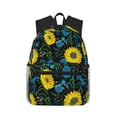 thumbnail image 1 of Easygdp Sunflowers And Blue Flower Mochila Casual para Portátil, Mochila para Escuela, Viajes, Negocios, 1 of 6