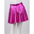 thumbnail image 6 of Doomiva Kids Girls Printed Patchwork Long Sleeve Gymnastics Ballet Dance Leotard Bodysuit with Pleated Skorts Skirt Set Rose 8, 6 of 7