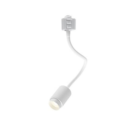 

FSLiving H-Type Track Lighting 5W COB Neutral Light Modern Design Aluminum Mini Track Mount Flexible Angle Adjusted Pendant Light Fixtures for Gallery Showcase Kitchen Loft(No Track) - 1 Pack (White)